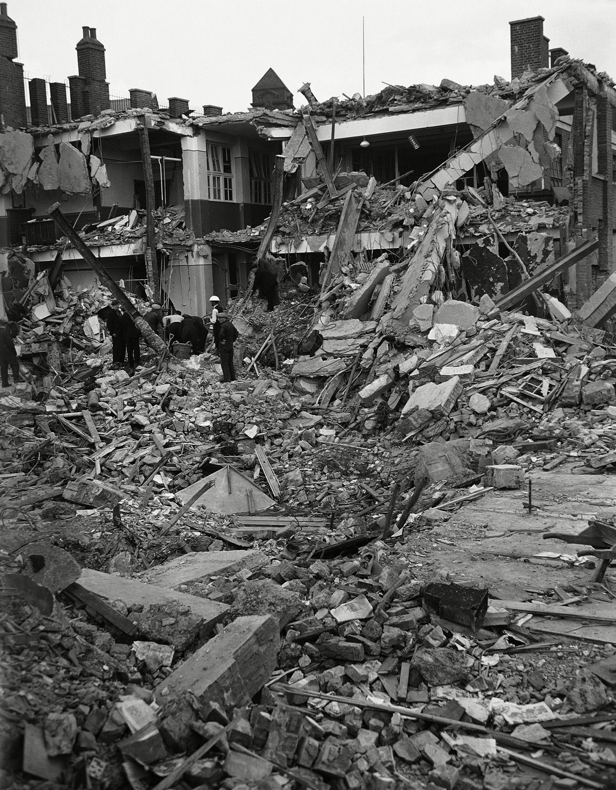 Ruins-South-Hallsville-School-Canning-Town-London-World-War-II