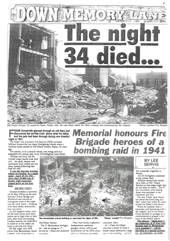 AFS Down Memory Lane 'The Night 34 Died' copy