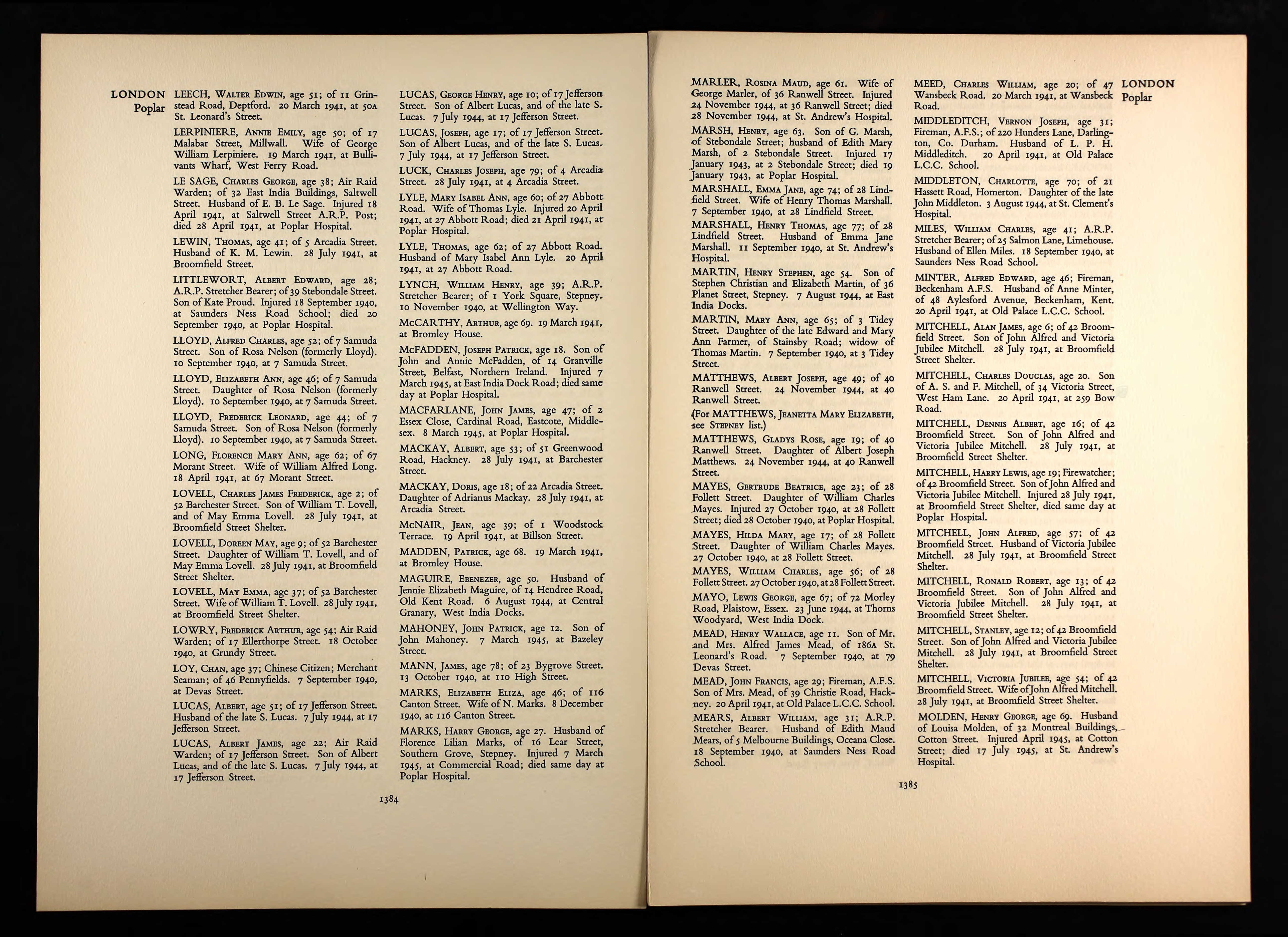 Middleditch War Dead