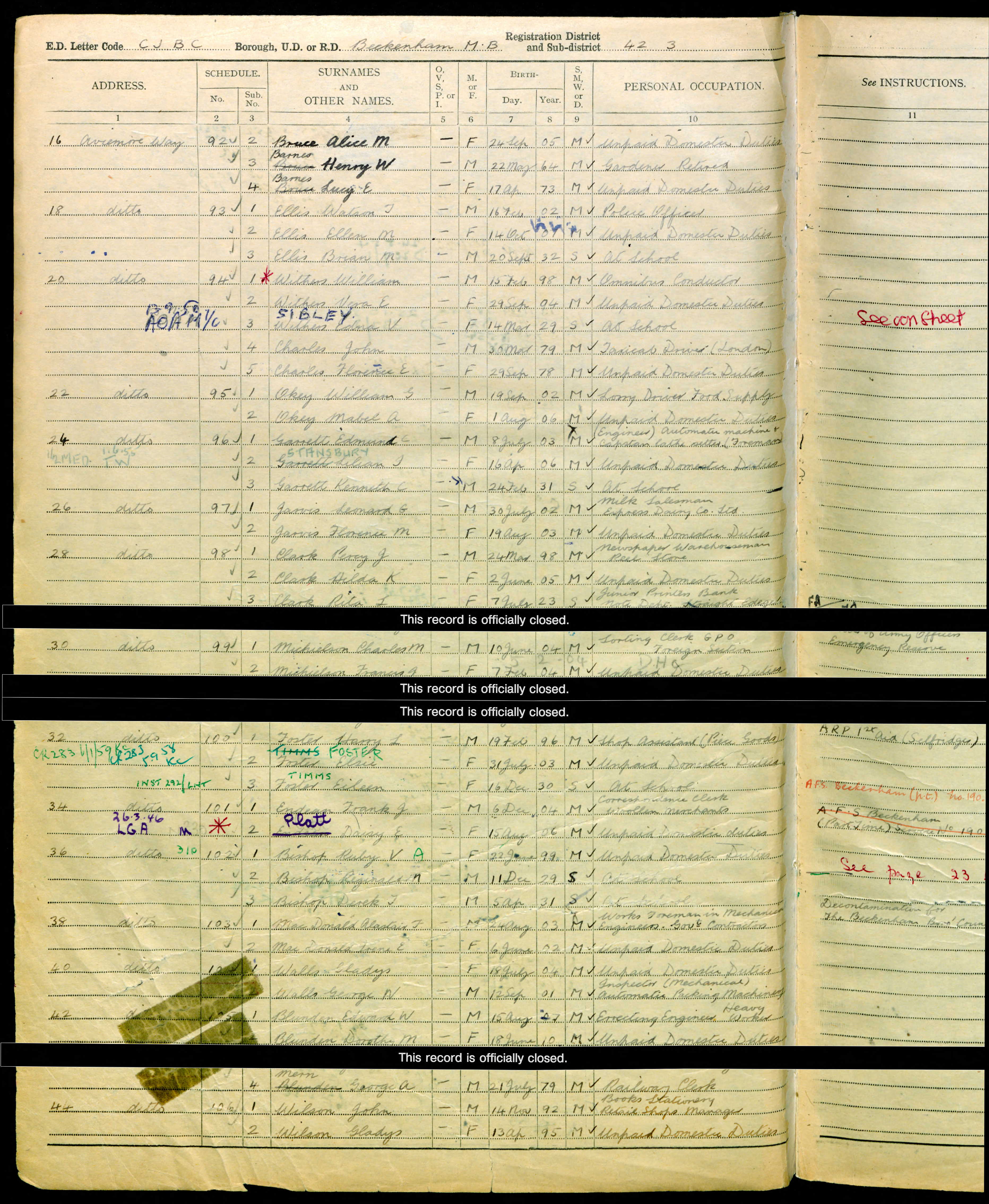 Frank James Endean 1939