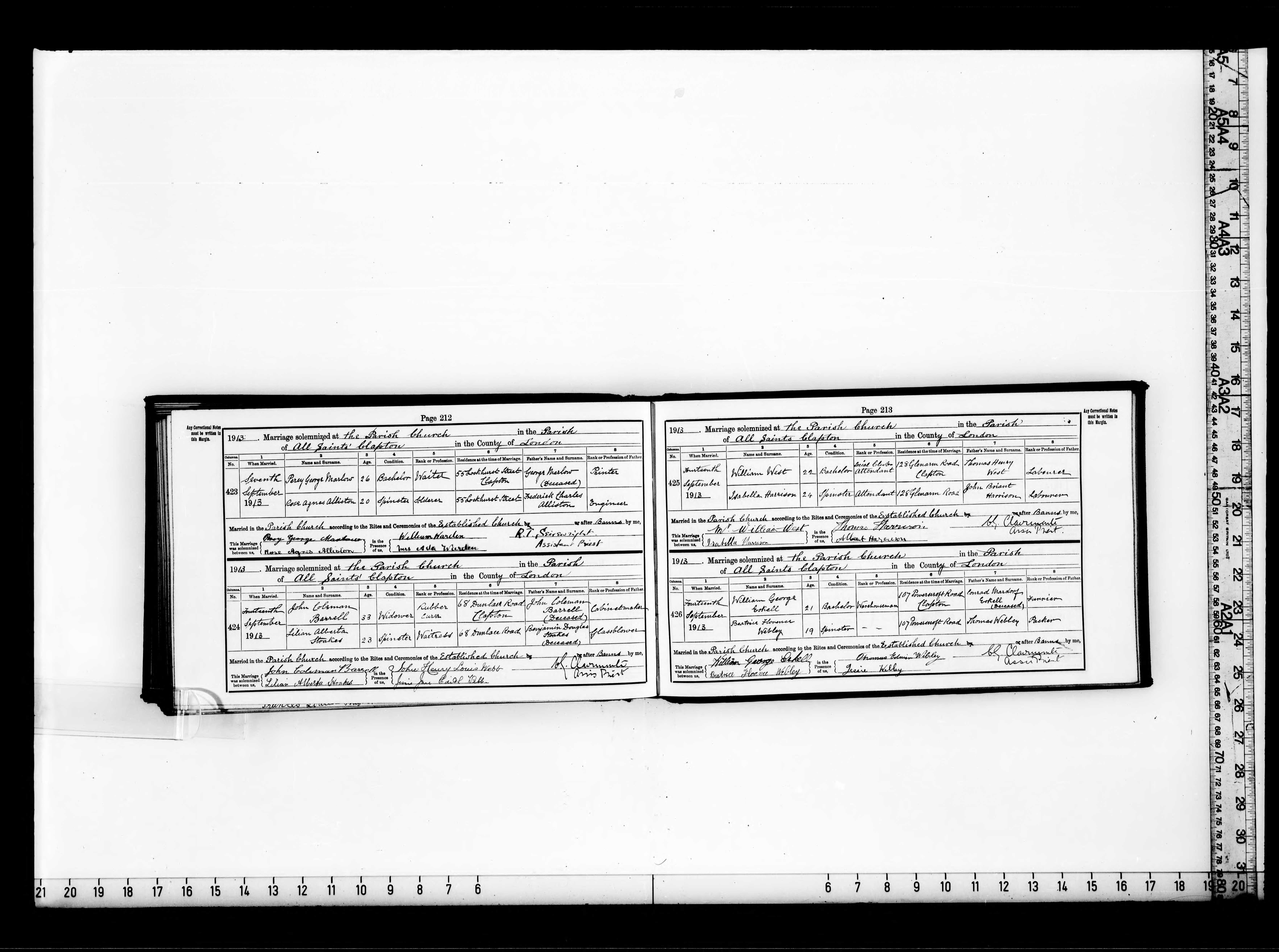 John Coleman Barrell Banns