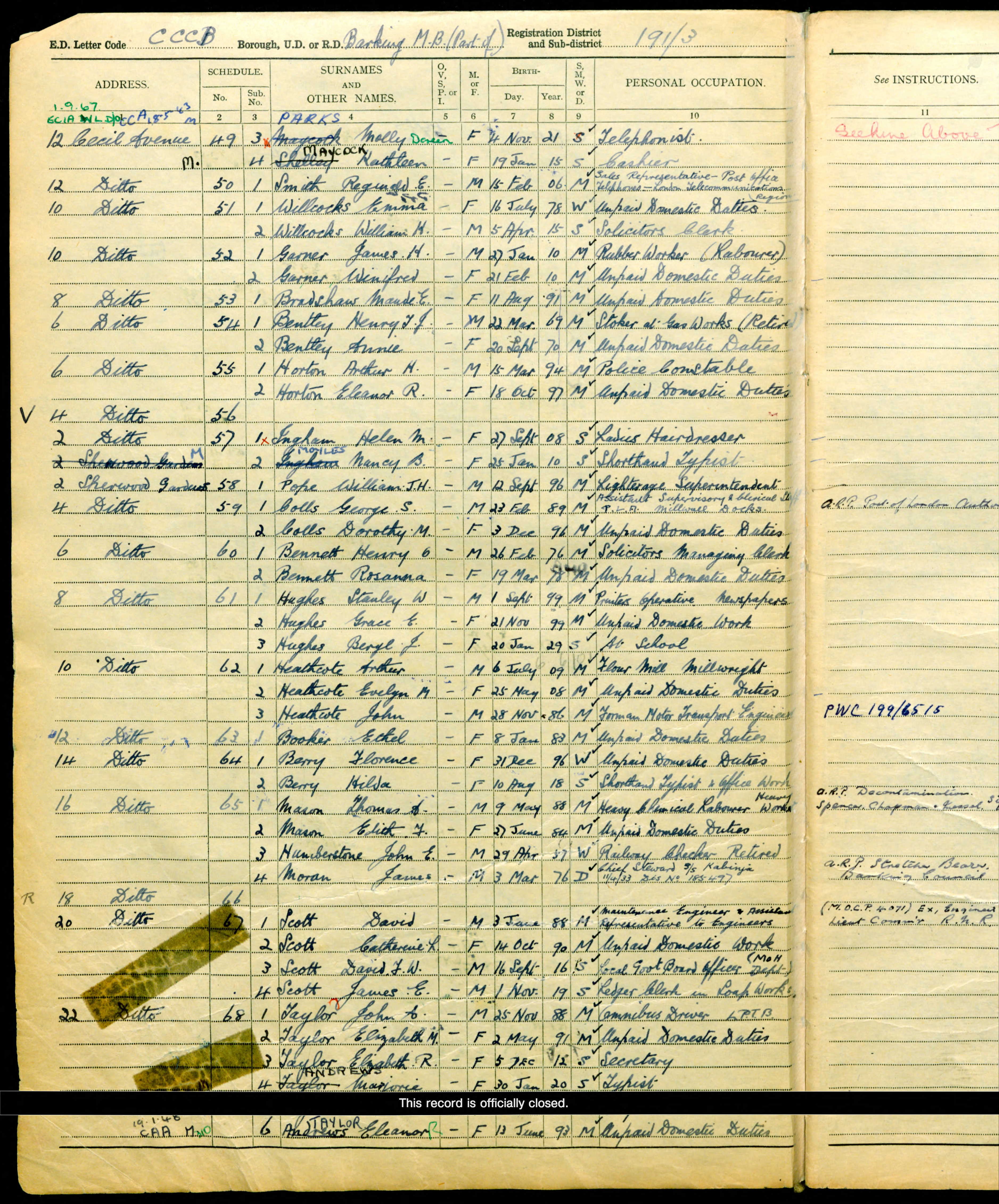 DEANS Catherine Scott 1939