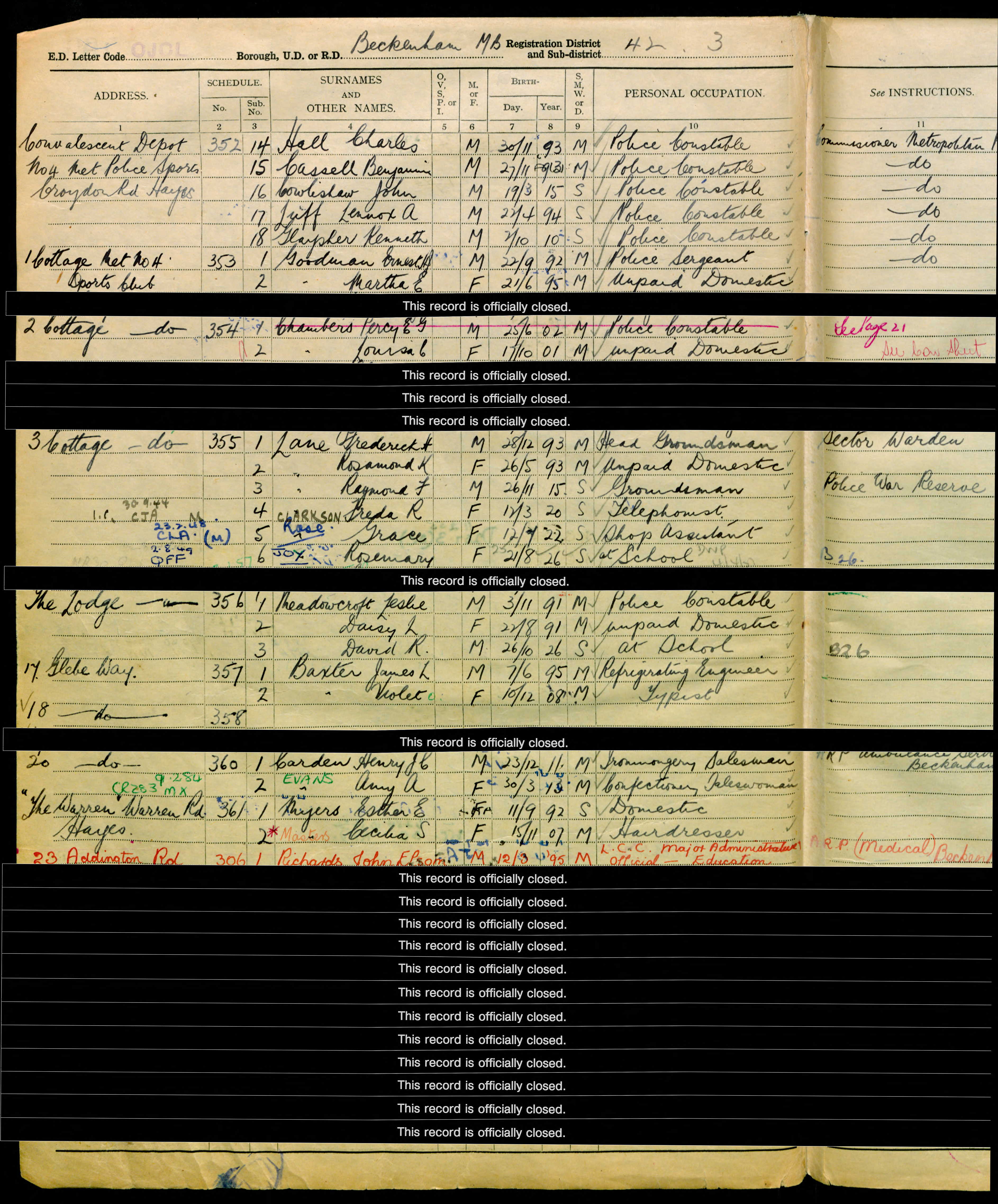 Harry John carden 1939