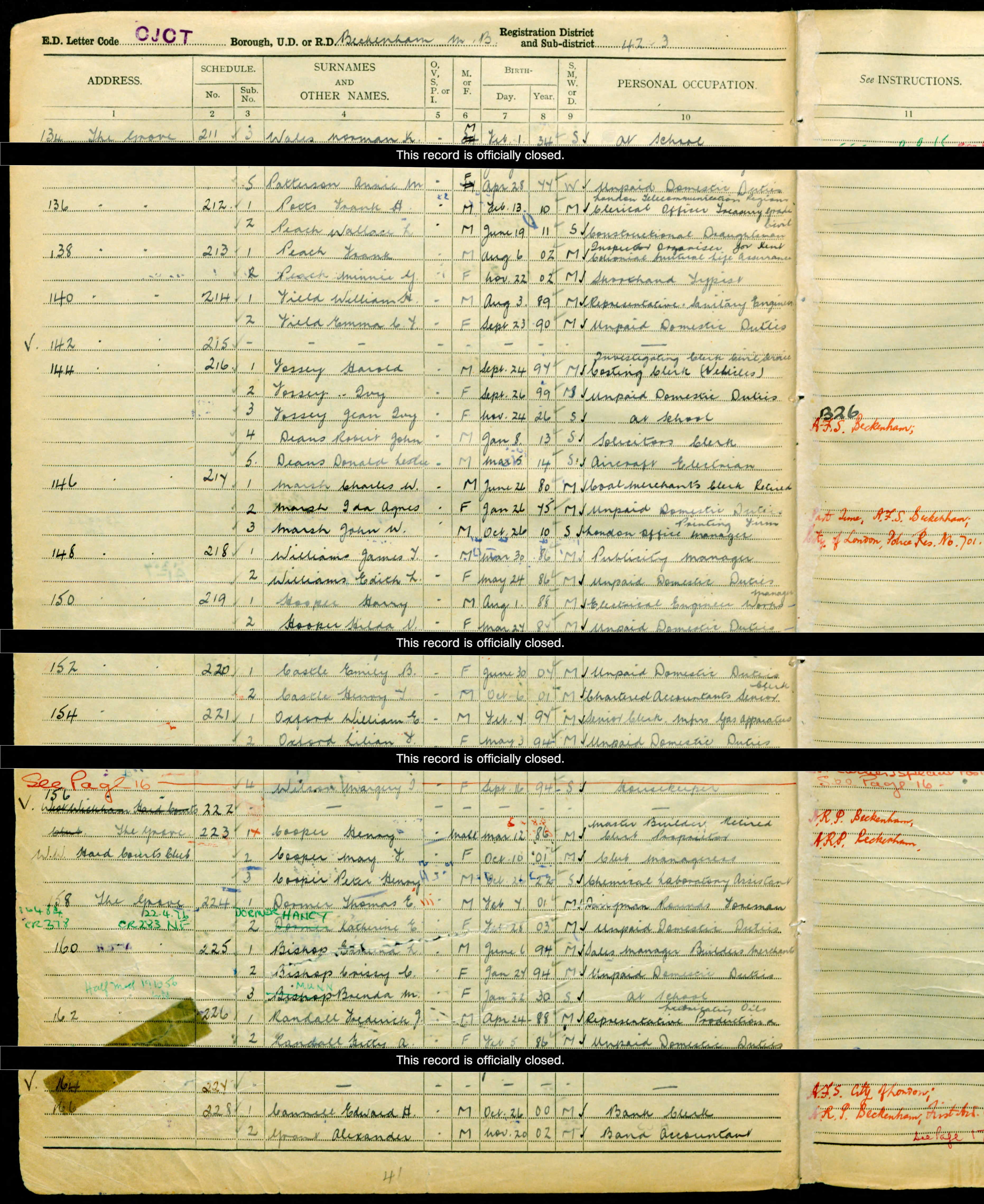 Robert John Deans HOME 1939