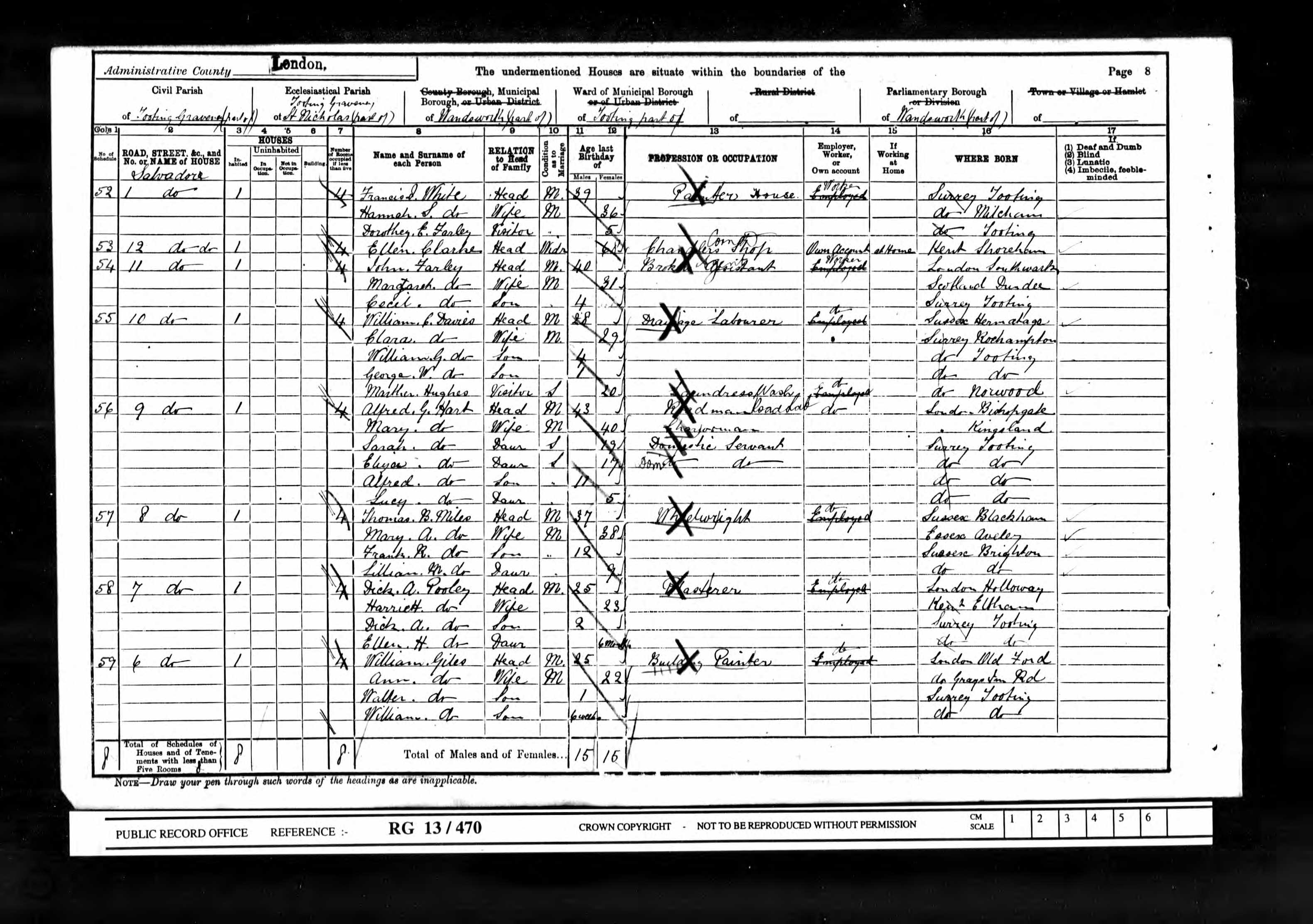 Cecil Farley 1901 Census